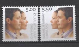 Groënland 2004, N°399-400 Série Mariage Prince Héritier Neuve - Unused Stamps