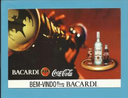 BACARDI E COCA COLA - Bem-Vindo Ao Mundo BACARDI - ADVERTISING - From PORTUGAL- 2 Scans - Postcards
