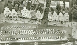 Flugzeugaufnahme Rostock Alte Häuser Mit PKW Automobil Sw 1976 - Rostock