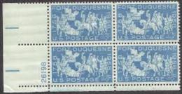 Plate Block -1958 USA Fort Duquesne, Pittsburgh 200th Anniv. Stamp Sc#1123 Horse Flag - Plate Blocks & Sheetlets