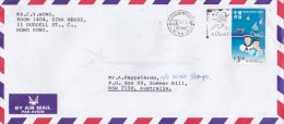 Hong Kong 2000 Cover Sent To Australia - Used Stamps