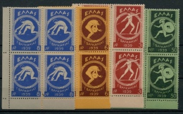 4 Séries  Jeux Balkanique 1939 **     Europa  Cote 4x20 Euros - Nuovi