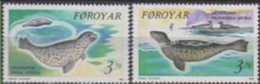 Faroe Islands. 1992, Whales,  2v. Michel. 235-236. MNH 20859 - Ballenas