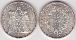10 FRANCS HERCULE 1971 En Argent SUPERBE (voir Scan) - K. 10 Francs
