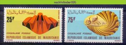 Myf044 FAUNA SCHELPEN FOSSILES SHELLS MUSCHELN MEERESSCHNECKEN MARINE LIFE MAURITANIE 1972 PF/MNH - Fossilien