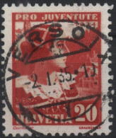 SUISSE SCHWEIZ SWITZERLAND Poste 280 (o) Jeune Fille En Costume Folklorique Grisons - Used Stamps
