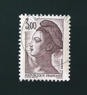 N° 2243 Marianne Type Liberté De Delacroix 3,00 Frs   France Oblitéré 1982 - 1982-1990 Liberté De Gandon