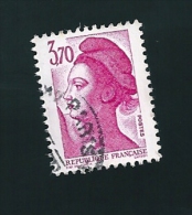 N° 2486 Marianne Type Liberté De Delacroix 3.70 Frs   France Oblitéré 1987 - 1982-1990 Liberté De Gandon