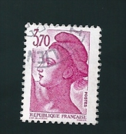 N° 2486 Marianne Type Liberté De Delacroix 3.70 Frs   France Oblitéré 1987 - 1982-1990 Liberté De Gandon