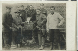 Delcampe - Cpa Photo Peronne Militaires - Peronne