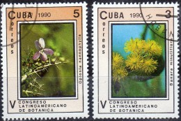 1990 Cuba - Congresso Latino-americano Di Botanica - Usati