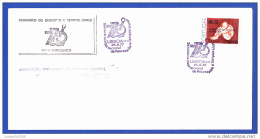 SEMINÁRIO DE DESPORTO E TEMPOS LIVRES PARA DEFICIENTES - LISBOA - 26.9.1977 - Postal Logo & Postmarks