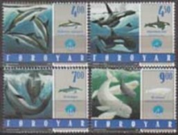 Faroe Islands. 1998, Whales,  4v.  Michel. 334-37. MNH 20869 - Baleines
