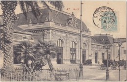 Cpa  06 Alpes Maritimes Nice  La Gare - Schienenverkehr - Bahnhof