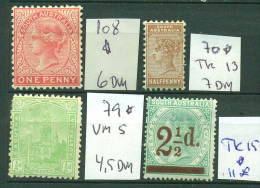 Australia. SOUTH. 4 Unused Stamps, * - Nuevos