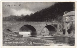 The Bridge, Bridge Of Allan Black & White Postcard Dated 1921 - Stirlingshire