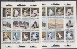 Argentina 1980 Antarctica 2x 12v In 2 Sheetlets ** Mnh (F3178) - Other & Unclassified
