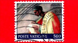 VATICANO  - USATO -1991 - Restauro Della Cappella Sistina - 500 L. • Lunetta Asa - Used Stamps