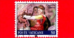 VATICANO  - USATO -1991 - Restauro Della Cappella Sistina - 50 L. • Lunetta Eleazar - Gebraucht
