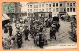 62. Saint-Omer. Marché Aux Cochons. Estaminet Thibaut. Au Lion D'Or Macrez-Dubois. 1904 - Saint Omer