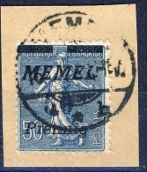 ##K1187. Memel 1922. Michel 61. Cancelled On Fragment. - Usati