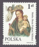 Poland 2001 Virgin Mary - Religion Art Painting MNH - Ongebruikt