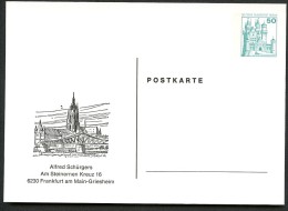 BERLIN PP81 B2/002 Privat-Postkarte ANSICHTEN FRANKFURT ** 1980 - Private Postcards - Mint