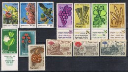 Lote Sellos ISRAEL, Fruits, Plantes, Botanica, Flowers, Flores */** - Collections, Lots & Series