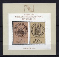ISLANDE Iceland 1982 Nordia  Bloc Yv 4 MNH ** - Blokken & Velletjes