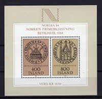 ISLANDE Iceland 1982 Nordia  Bloc Yv 4 MNH ** - Blocks & Kleinbögen