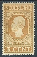1913 OLANDA INDIPENDENZA 3 CENT MH * - G11 - Neufs