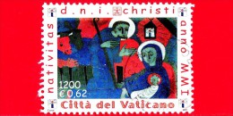 VATICANO  - 2001 - Usato - Natale - 1200 L. - 0,62 € • Natività, Opera Di E.G.Weinert - Gebraucht