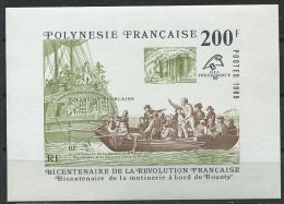 140 POLYNESIE 1989 - Bicentenaire Revolution Francaise Philexfr.. (Yvert BF 15) NON Dentele Neuf ** (MNH) Sans Charniere - Unused Stamps