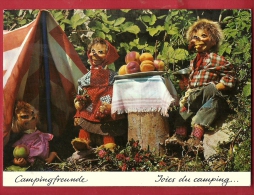 FRQ-06 Joies Du Camping, Campingfreunde, Hérissons, Tente, Abricots. Circulé - Mecki