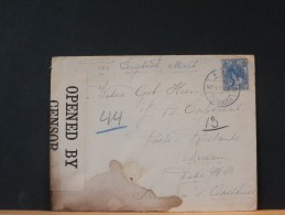 49/483    BRIEF NAAR SUMATRA1917 PER ENGLISH MAIL + ENGELSE CENSUUR - Storia Postale