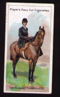 Petite Image (trade Card) Cigarettes John Player, « Riders Of The World » (cavaliers), N°26, Cavalière, Angleterre - Player's