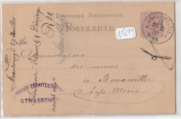 Philatélie - Allemagne ( 67 - Strasbourg) - Entier Postal Circulé En 1880 - Otros & Sin Clasificación