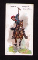 Petite Image (trade Card) Cigarettes John Player, « Riders Of The World » (cavaliers), N° 10, Tent Pégging - Player's
