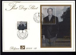 308537837 2004 FIRST DAY SHEET OCB Bl113 Bl 113 3289 Koning Albert - 1999-2010