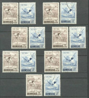 1955 ICELAND SPORTS 7x Sets MICHEL: 298-299 USED - Used Stamps