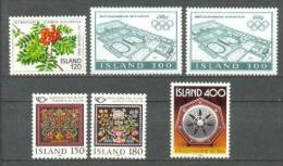 1980 ICELAND COMPLETE SETS ALL MNH ** - Unused Stamps