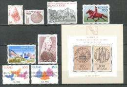 1982 ICELAND COMPLETE SETS + SOUVENIR SHEET ALL MNH ** - Unused Stamps