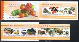 NORTH KOREA 2014 VEGETABLES AND FRUITS STAMP BOOKLET - Groenten