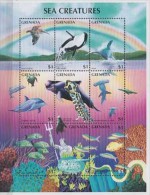 Grenada. 1996, Whales.Sheet. 9v. Michel. 3314-22. MNH 20892 - Baleines