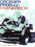 Grosser Preis Von Frankreich  -  Porsche Formula 1  -  Dan Gurney  -  Plaque Métal 20 X 15 Cms  -  Neuf! - Plaques En Tôle (après 1960)