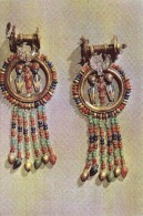 Egypte,Tutankhamen-third Set, Tasseled Ear-rings In Gold, Carnelian, Glass And Faience., Circule Non - Museen