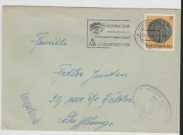 Lux145 LUXEMBURG - / Drucksache Mit Werbestempel Für Sicherheit Im Strassenverkehr (Auge) 1980 - Storia Postale