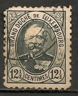 Timbres - Luxembourg - 1891 - Adolphe De´ Face - 12 1/2 Centimes - - 1891 Adolfo De Frente