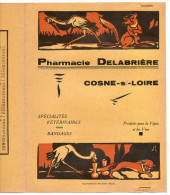 Protege-cahier Pharmacie Delabrière à Cosne Sur Loire - Fable De La Fontaine - Renard Et La Cigogne (couleur Brun) - Book Covers