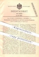 Original Patent - Gebr. Funke In Schönfeld B. Annaberg I. S. , 1899 , Häkelmaschine Für Mit Perlen Besetzte Posamente !! - Annaberg-Buchholz